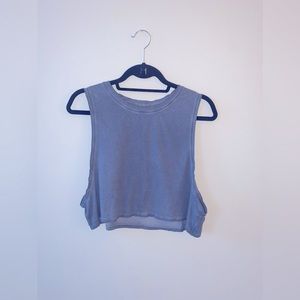 Lululemon | Blue Cropped Muscle Tank